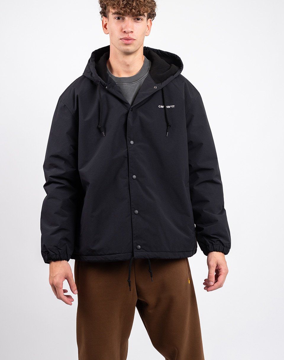 Carhartt WIP Hooded Coach Jacket Black/White