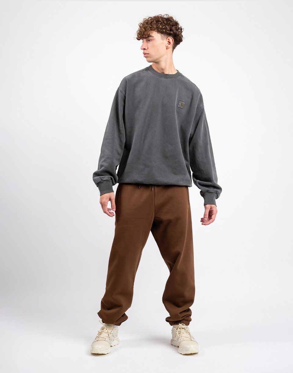 Carhartt WIP Chase Sweat Pant Chocolate / Gold