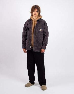 Carhartt WIP L/S Duck Shirt Camo Duck, Green / Graphite
