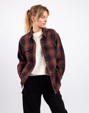 Patagonia W's Fjord Loft Overshirt Jacket Frost: Dulse Mauve
