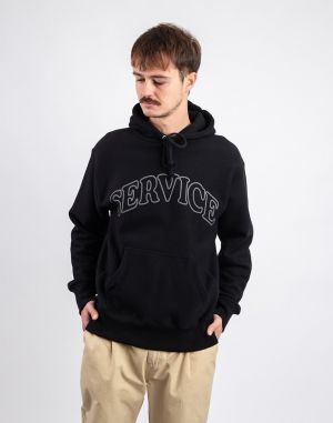 Service Works Arch Logo Hoodie BLACK