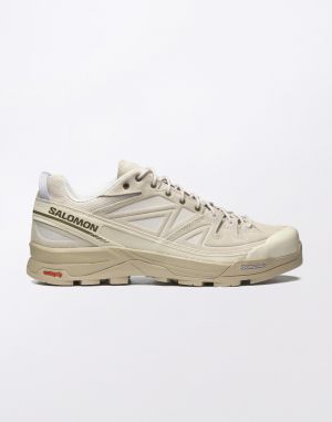 Salomon X-Alp Leather Almond Milk/Whpep/Burnto