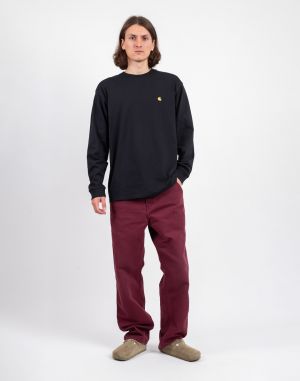 Carhartt WIP Single Knee Pant Malbec aged canvas