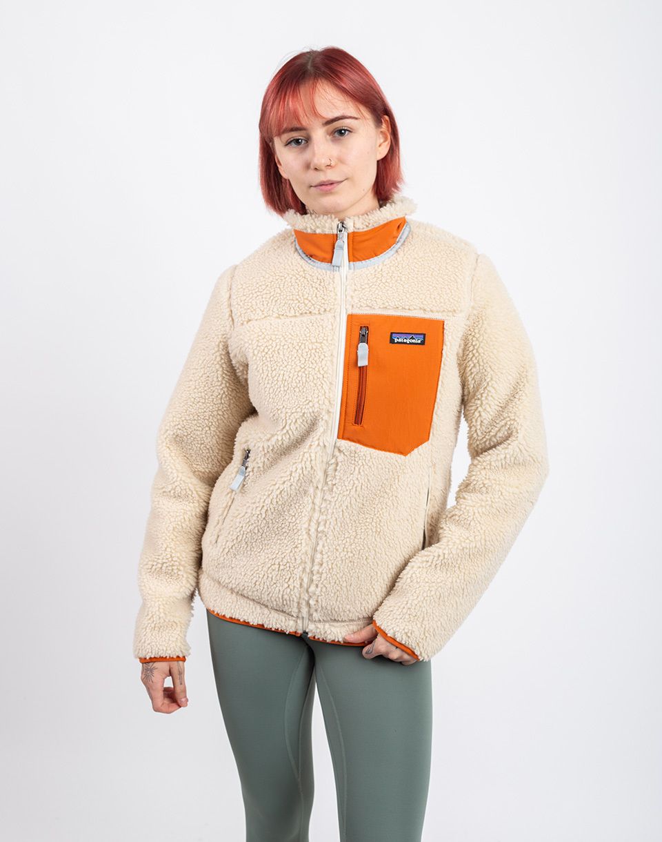 Patagonia W's Classic Retro-X Jacket Dark Natural w/Redtail Rust