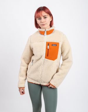 Patagonia W's Classic Retro-X Jacket Dark Natural w/Redtail Rust