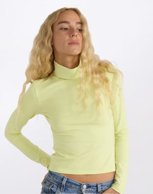 Organic Basics Everyday Turtleneck Elderflower Green