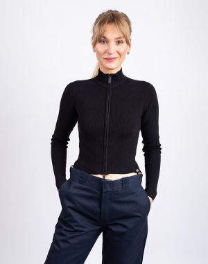 Dickies East Helena Rib Zip-Through BLACK