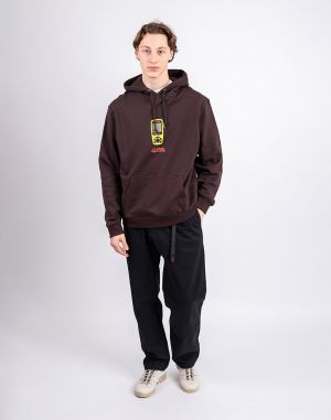 Gramicci GPS Hooded Sweatshirt DARK BROWN