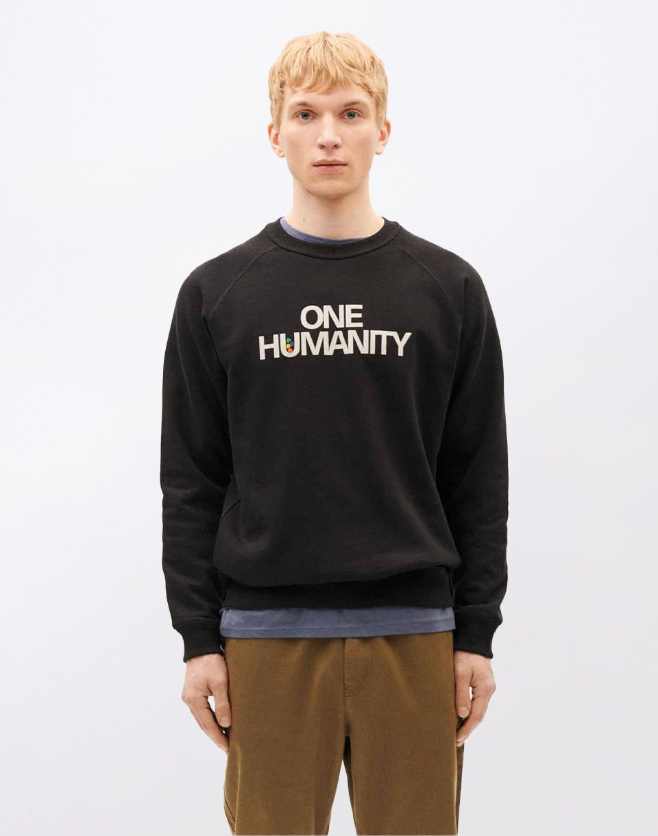 Thinking MU Black One Humanity Sweatshirt BLACK