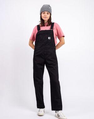 Carhartt WIP W' Bib Overall Straight Black rinsed