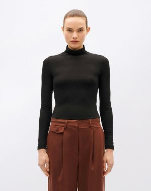 Thinking MU Black Noe Cachemire Top BLACK