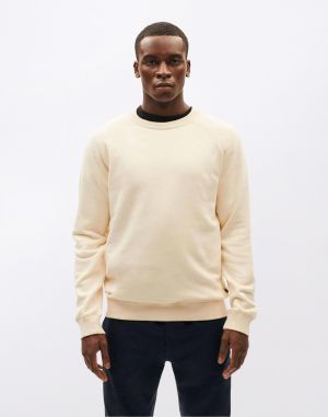 Thinking MU Winter White Heart Sweatshirt WHITE