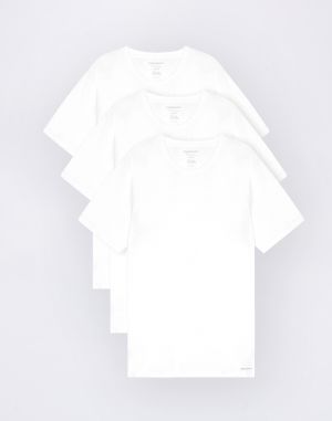 Organic Basics True Crewneck Tee 3-Pack White / White / White