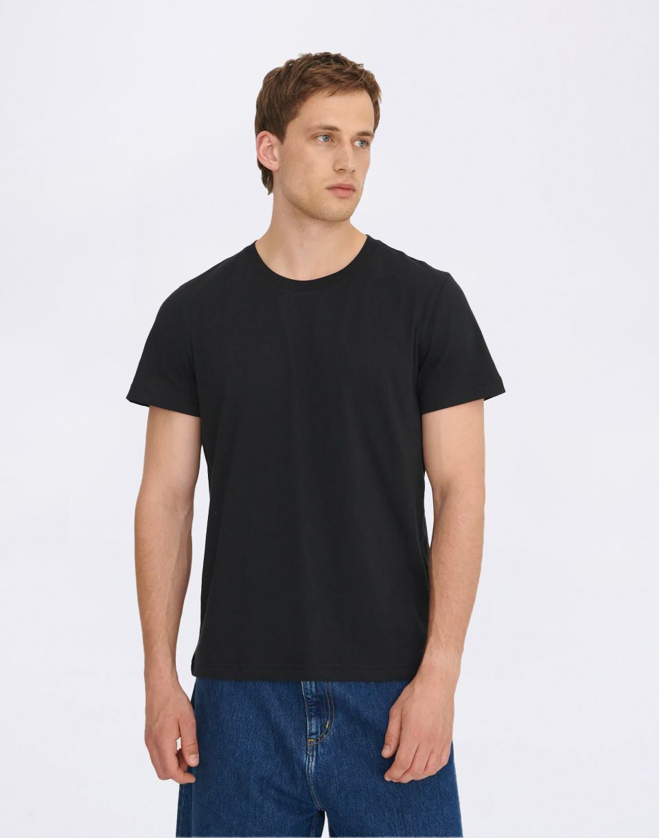 Organic Basics True Regular Fit Tee Black
