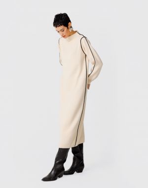 SKFK Leda GOTS Dress F2413 Cream