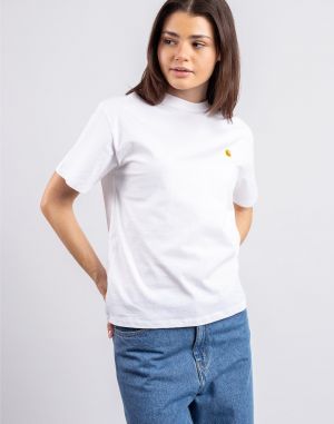 Carhartt WIP W' S/S Chase T-Shirt White/Gold