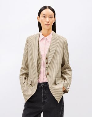 Armedangels Mikulaa Check 2248 sand stone