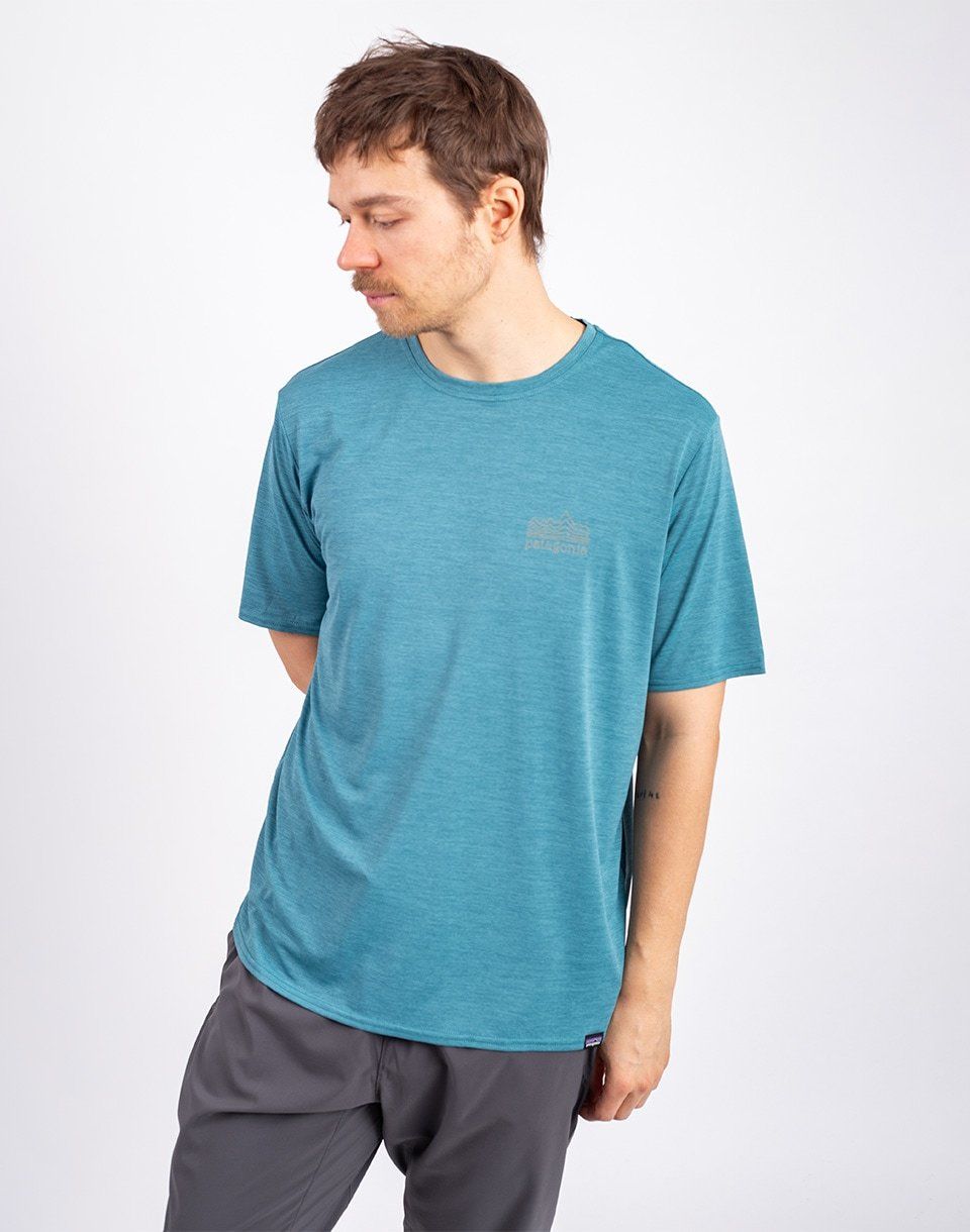 Patagonia M's Cap Cool Daily Graphic Shirt Strataspire: Wetland Blue X-Dye