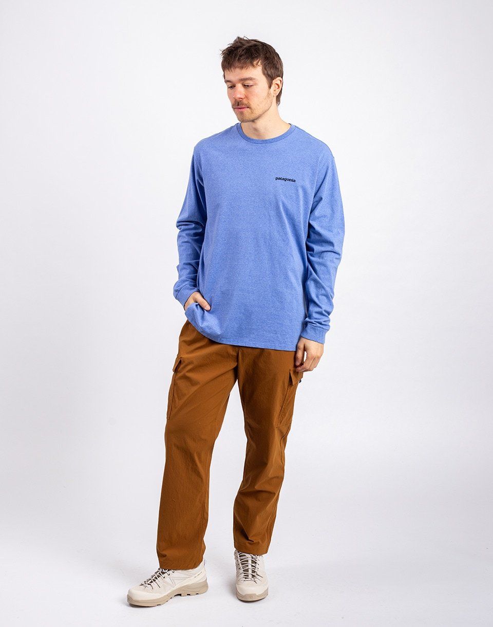 Patagonia M's L/S P-6 Logo Responsibili-Tee Abundant Blue