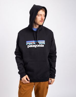 Patagonia P-6 Logo Uprisal Hoody Black