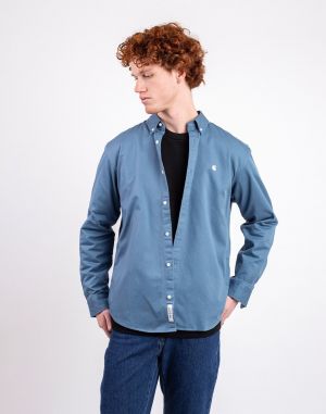 Carhartt WIP L/S Madison Shirt Icy Water/Wax