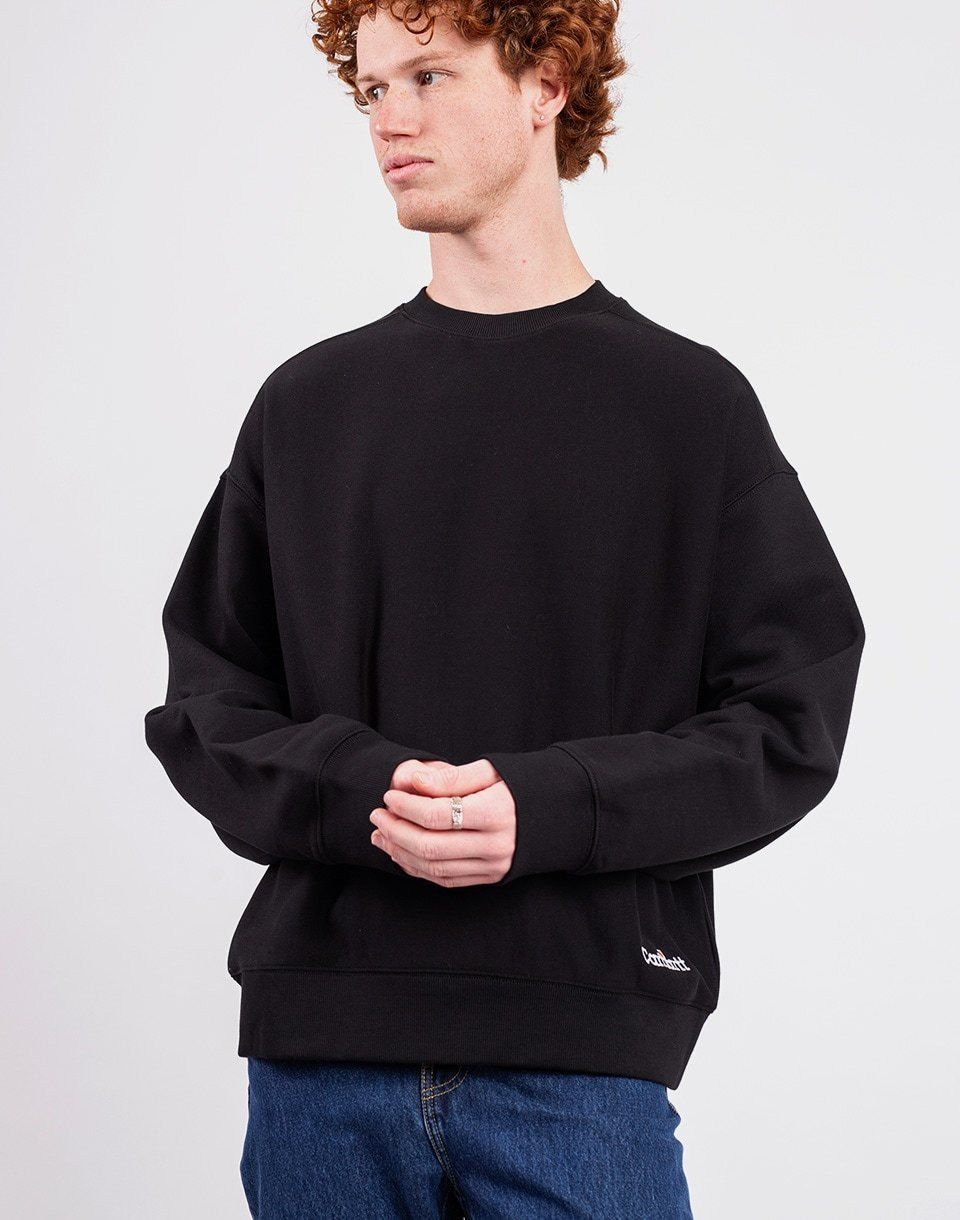 Carhartt WIP Label Script Sweat Black