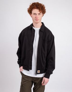 Carhartt WIP OG Santa Fe Jacket Black garment dyed