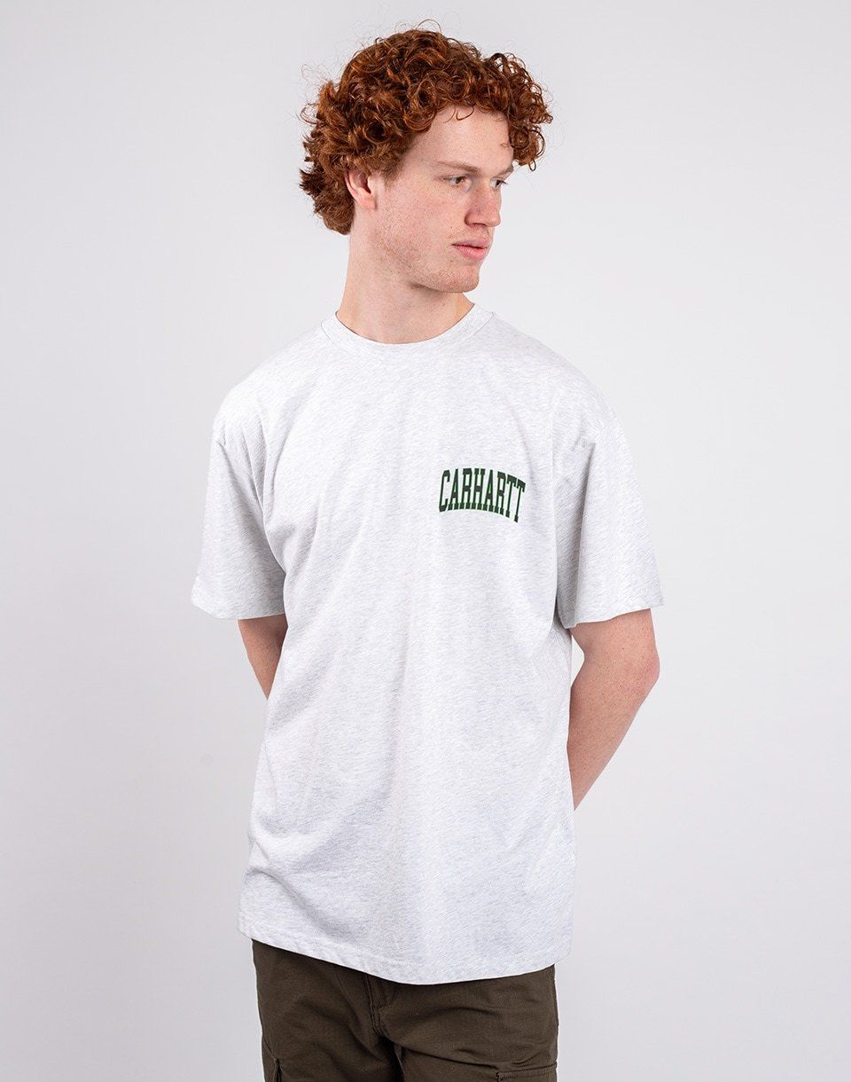 Carhartt WIP S/S Logo T-Shirt Ash Heather