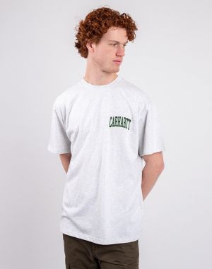 Carhartt WIP S/S Logo T-Shirt Ash Heather