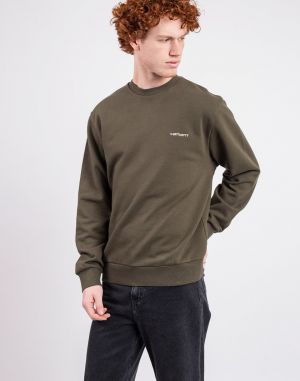 Carhartt WIP Script Embroidery Sweat Turtle/Air Pink