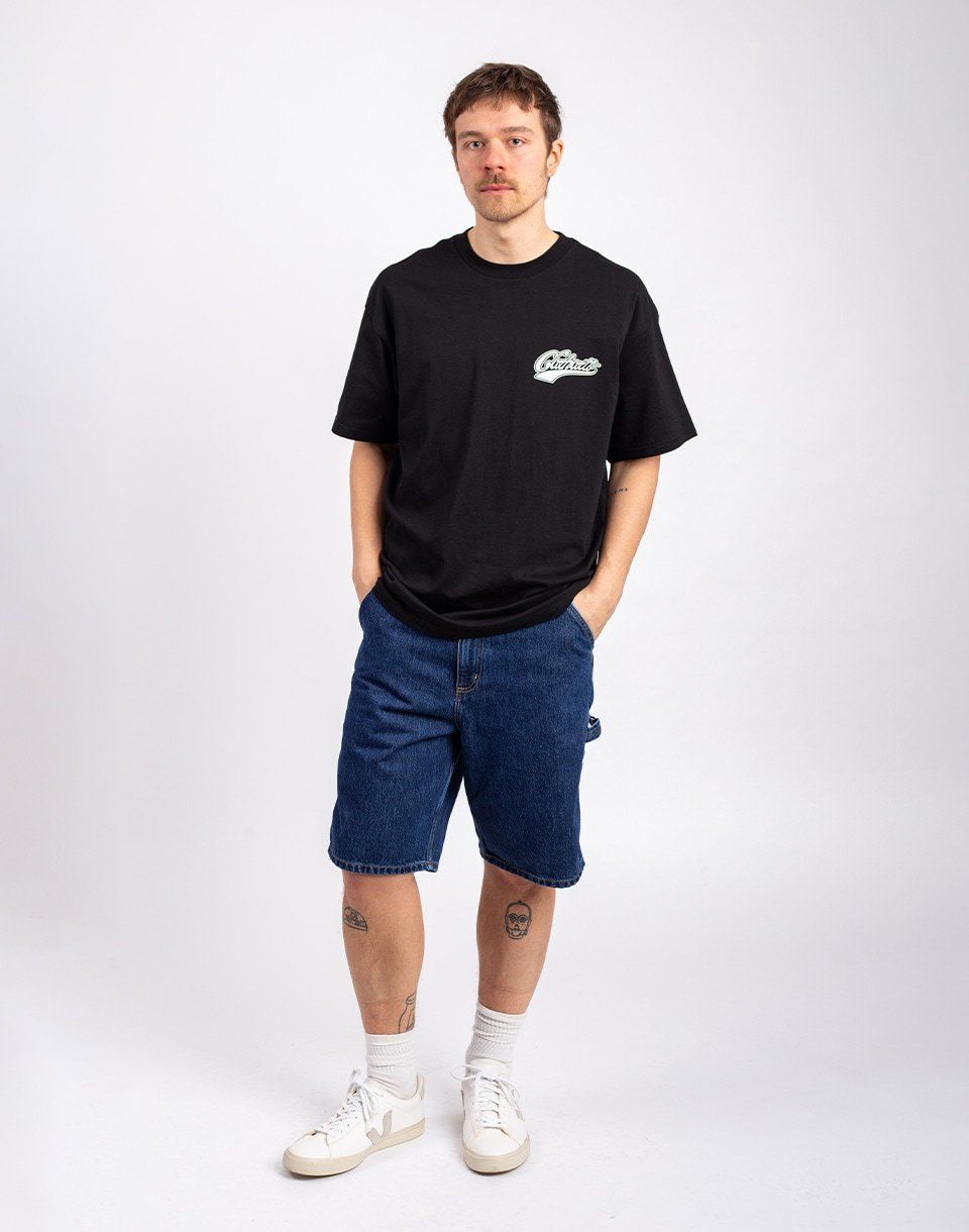 Carhartt WIP Single Knee Short Blue stone washed