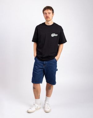 Carhartt WIP Single Knee Short Blue stone washed