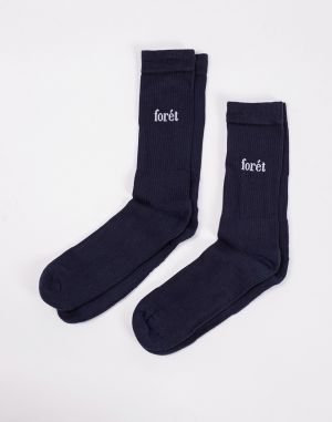 Forét Walk Socks 2-pack NAVY/WHITE