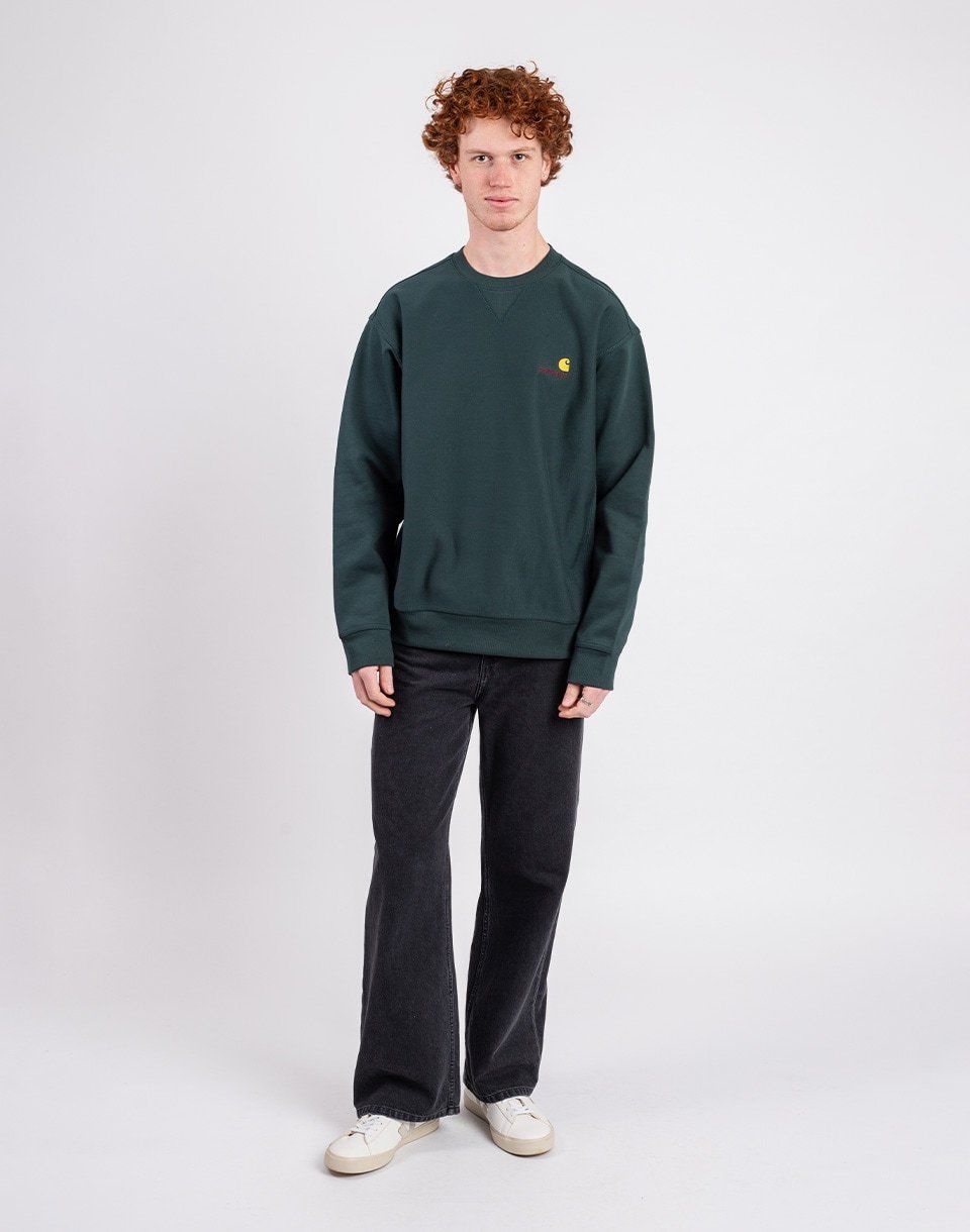 Carhartt WIP American Script Sweat Conifer