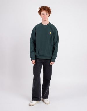 Carhartt WIP American Script Sweat Conifer