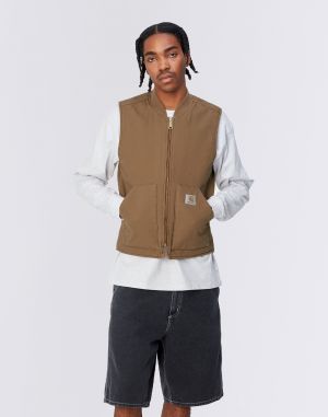 Carhartt WIP Classic Vest Hamilton Brown rinsed