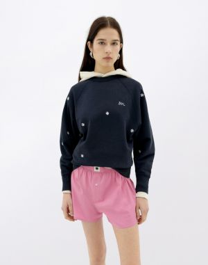 Thinking MU Solsol Navy Bonnie Sweatshirt NAVY