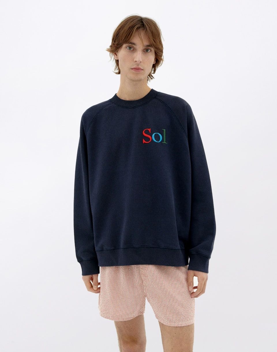 Thinking MU Sweatshirt Navy Sun Type Pepe NAVY