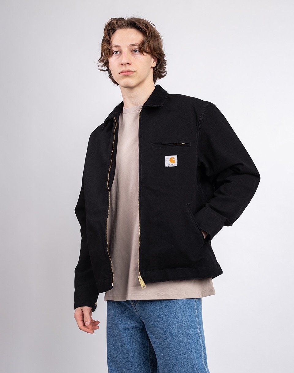 Carhartt WIP Detroit Jacket (Summer) Black/Black rinsed