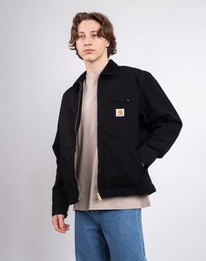 Carhartt WIP Detroit Jacket (Summer) Black/Black rinsed