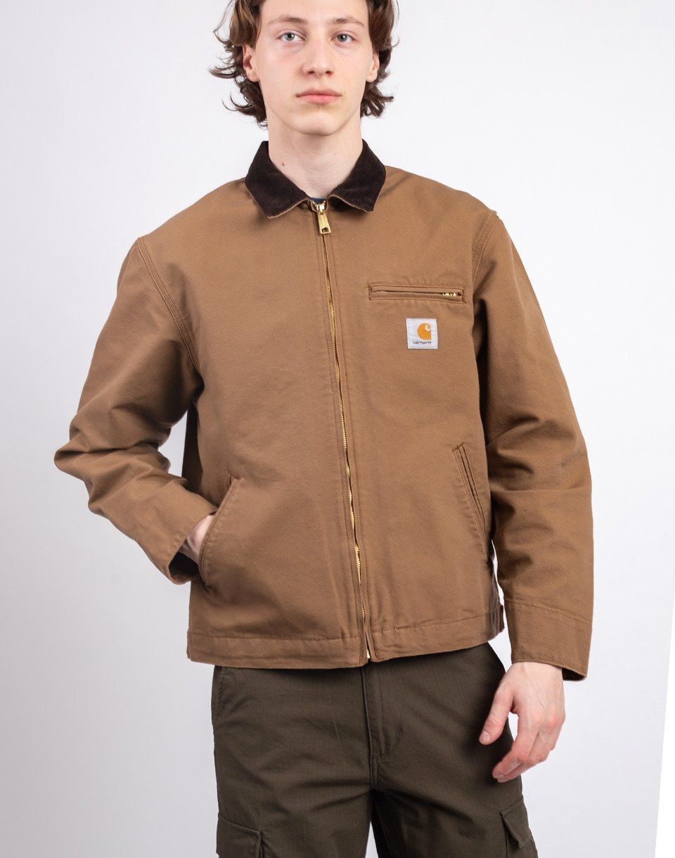Carhartt WIP Detroit Jacket (Summer) Hamilton Brown/Tobacco rinsed