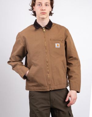 Carhartt WIP Detroit Jacket (Summer) Hamilton Brown/Tobacco rinsed