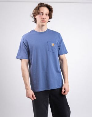 Carhartt WIP S/S Pocket T-Shirt Blue Iris