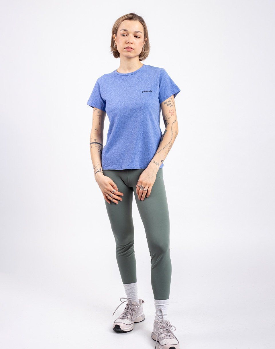 Patagonia W's P-6 Logo Responsibili-Tee Abundant Blue