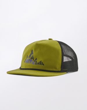 Patagonia Airfarer Cap Berm Logo: Graze Green