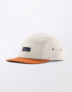 Patagonia P-6 Label Maclure Hat Birch White w/Rock Melon
