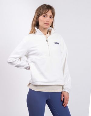 Patagonia W's Micro D 1/2 Zip Fleece P/O Birch White