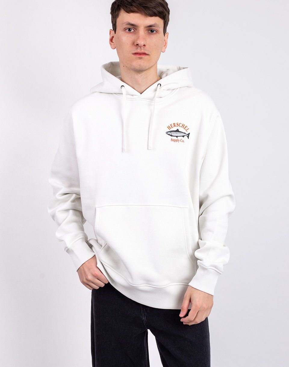 Herschel Supply Grizzly Hoodie Men's Blanc de Blanc