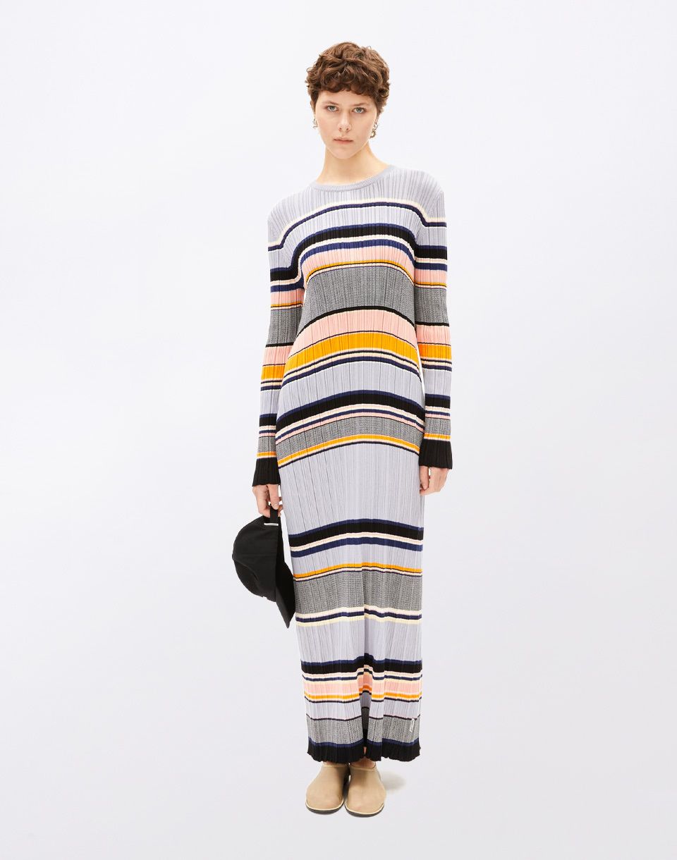 Armedangels Kaamila Stripes 3118 misty morning-deep rosalilly