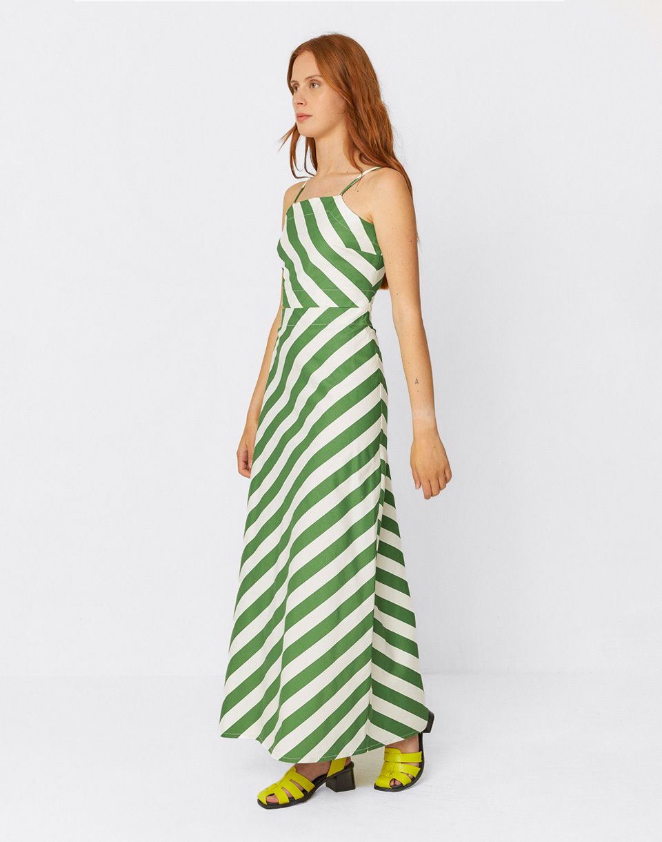 SKFK Aura GOTS Dress 711 Stripes